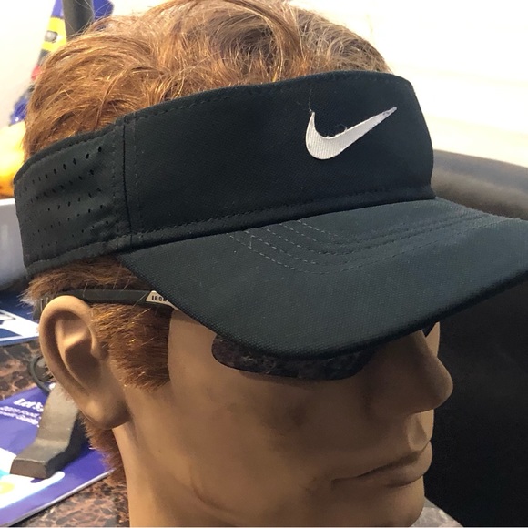 Nike Adult Unisex Performance Sports Dri-Fit Swoosh Adjustable Visor - Picture 12 of 16